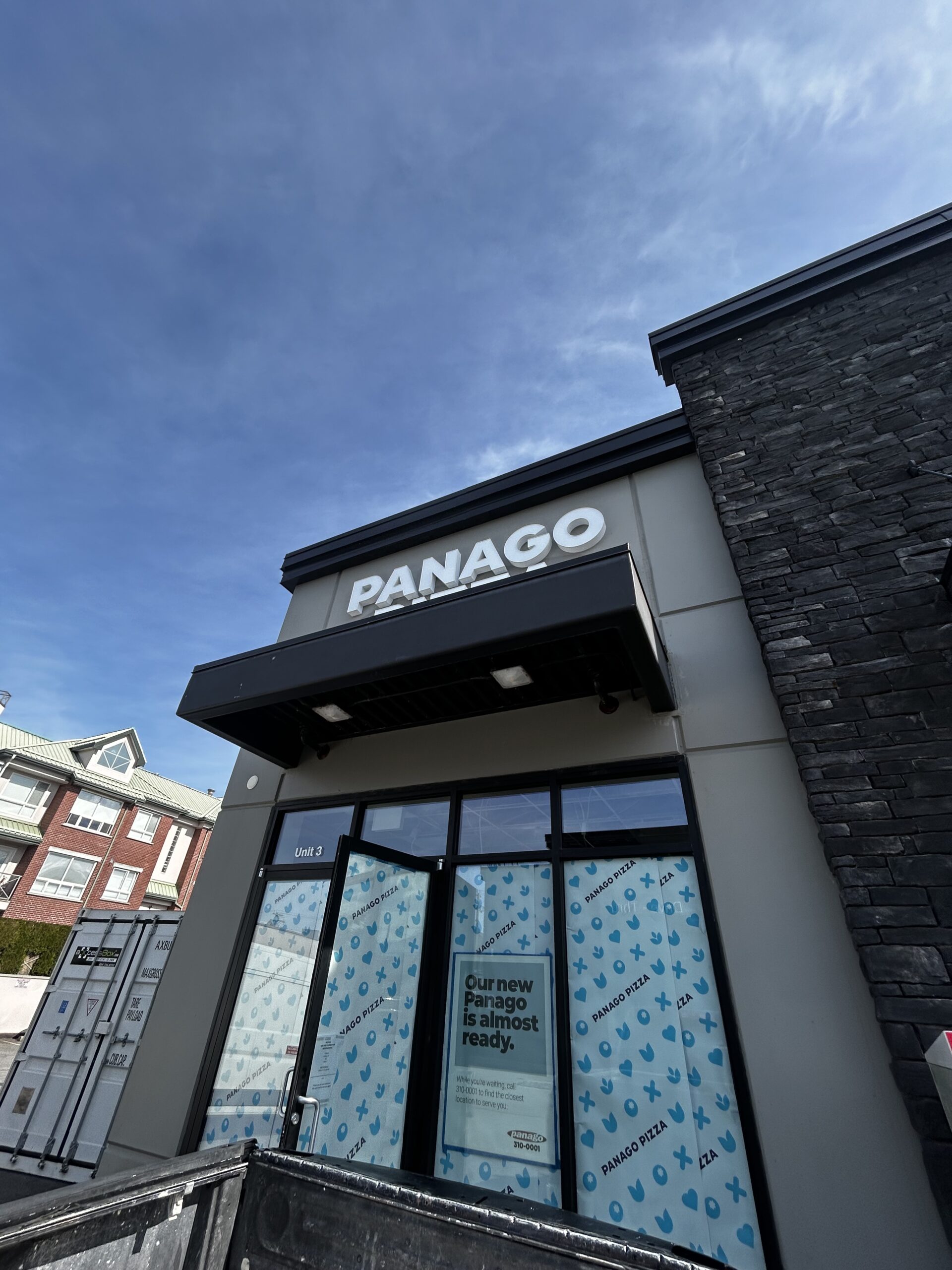 Panago quick-service restaurant drywall and T-bar ceiling renovation in Chilliwack BC